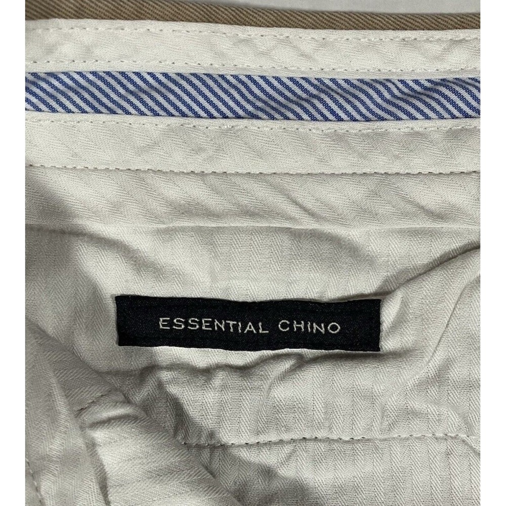 J Crew Pants Essential Chino Tan Khaki Flat Front Slash Pockets Men Size 32 X 29 - Picture 11 of 13
